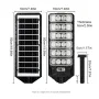 50W Outdoor Solar Street Light with Motion Sensor Light Sensor IPX4 Waterproof 3 Light Modes LED Floodlight