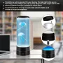 Elfeland RGB 16-Color Fancy LED Jellyfish Lamp Aquarium Remote Control USB Table Night Light Children's Gift Lighting for Home Bedroom Decor