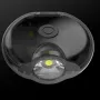 Portable Mini Keychain Flashlight Type-C Charging Highlight Whistle Light Cap Clip Lamp