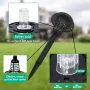 Solar Powered Mosquito Killer Lawn Light Outdoor Zapper IP65 Waterproof UV Attraction & Electric Grid for Garden