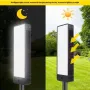 Outdoor Door Number Light Solar Powered Doorplate Light Double-sided Solar Ground Plug Waterproof LED Letter Number Plate Indicator Light