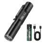 SEEKNITE RJ13 500LM Mini Powerful LED Keychain Flahslight With 14500 Battery Portable Penlight Pocket Lamp Strong Light Handy Lanterna for Camping Outdoor Activities