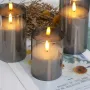 3Pack LED Battery Operated Decorative Light Remote Control Flameless Candles for Bedroom and Party