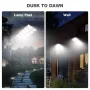 2PCS LED Solar Wall Light Motion Sensor with Remote Control, 3 Modes Flood Lamp