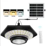 Lampada a sospensione solare con sensore di movimento a 228 LED, impermeabile, con telecomando, 3 modalità, luce da giardino
