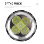 BIKIGHT High Brightness Diving 4 Modes Super Brigh Flashlight Professional Aluminum Scuba Lantern 200M IPX8 Waterproof 5*T40 LED Underwater Torches