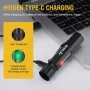 BORUiT V5 Mini LED EDC Flashlight TYPE-C Rechargeable Lamp Waterproof With Magnet UV Light Pocket Tiki Fishing Camping Lantern