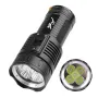 BIKIGHT High Brightness Diving 4 Modes Super Brigh Flashlight Professional Aluminum Scuba Lantern 200M IPX8 Waterproof 5*T40 LED Underwater Torches