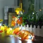 Battery Powered 1.65M 10LEDs Fall Leaves Shaped Indoor Fairy String Light For Christmas 