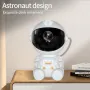 LED Astronaut Starry Sky Light Projection Night Lamp 8 Dynamic Lighting Modes Water Ripple Atmosphere Lamp Astronaut Projection Lamp