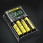NITECORE UMS4 USB Battery Charger LCD Screen Smart Charging For 26650 18650 21700 UMS2 16340 18350