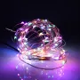 Guirnalda de luces solares de cobre de 13 m y 120 LED para bodas, fiestas, Navidad, jardín y exteriores, IP67
