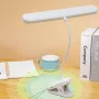 LED Clip-On Desk Lamp 4000mAh Battery Rechargeable 3 Color Temperatures Dimmable Flexible Gooseneck USB Powered