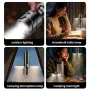 30W LED Ultra Bright LED Flashlight With COB Sidelight, 52cm Adjusted Tripod and Battery, Multifunctional Long Beam Digital Display White Light LED COB Torch for Outdoor Camping Fishing Desk Lamp