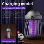 USB Rechargeable Mini UV Mosquito Killer Lamp 360° Coverage 3000V Electric Grid Dual UV & Night Light Modes Portable Indoor/Outdoor Zapper