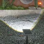 Elfeland Solar Powered LED Lawn Light Spotlight Wall Mounted & In-Ground IP65 Waterproof Outdoor Pathway Light Landscape Lighting