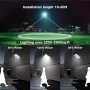 2PCS LED Solar Wall Light Motion Sensor with Remote Control, 3 Modes Flood Lamp