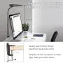 LED Desk Lamp with Clamp 25 Lighting Modes Eye-Caring USB Powered Flexible Gooseneck Adjustable Color and Brightness Timer Function Energy Efficient for Office Home Reading Study