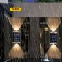 Solar Lamp Wall Lamp Up And Down Light Outdoor Wall Washing Lamp Balcony Lighting Night Light