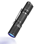 Lumintop Tool AA UV 2.0 Ultraviolet Flashlight UV Flashlight 2 Mode 365nn Wavelength Black Light Flashlight 14500 Battery Mini Camping UV Torch