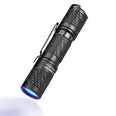 Lumintop Tool AA UV 2.0 Ultraviolet Flashlight UV Flashlight 2 Mode 365nn Wavelength Black Light Flashlight 14500 Battery Mini Camping UV Torch