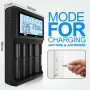 [USA Direct] D4-4 Slot with LCD Screen Universal Rechargeable Battery QC Charger For Li-ion 18650 21700 26650 AA AAA Batteries Cell Flashlight RC Toys Home Tools Battery