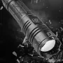 BIKIGHT XHP70 1500LM 300m ultraheldere, sterke zaklamp, krachtige LED-zaklamp, type C, oplaadbaar, telescopisch zoomobjectief