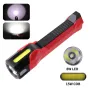 8W LED+15W COB 1000LM LED Work Light 500M Long Range Super Bright Flashlight Built-in 18650 battery Working Lamp