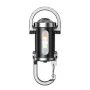 Multifunctional Mini LED Keychain Flashlight with UV Light USB Rechargeable Waterproof LED Keyring Practical Inspection Work Light Outdoor Activities Key Chain Light