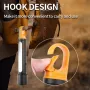 1000LM Super Bright LED Tactical Flashlights with COB Sidelight, 21700 Battery, USB Rechargeable Telescopic Zoom Best Small LED Torch IPX4 Waterproof for Camping Emergency