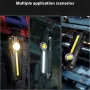 BIKIGHT Magnetic COB Flood Working Light Portable LED Flashlight USB Rechargeable 3 Lighting Modes Emergency Torch Repair Lamp