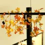Battery Powered 1.65M 10LEDs Fall Leaves Shaped Indoor Fairy String Light For Christmas 