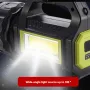 Bikight Solar Flashlight for Emergencies Search LED Solar Camping Lights Multifunctional Flashlight Power Bank