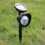 4LED Spotlight Lawn Solar Spotlight 600mAh Lithium Battery Outdoor Solar Power Lamp with Automatic On Off Sensor Waterproof Garden Lamp