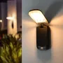 Elfeland Solar Powered Outdoor Wall Light Remote Control Waterproof 3 Lighting Modes Energy Saving Balcony Garden Decoration Light