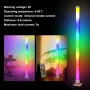 LIXINCORDA 1.2m Smart RGB Ambient Floor Lamp Rhythm Pickup WiFi & Bluetooth Remote Control LED Floor Lamp