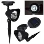 4LED Spotlight Lawn Solar Spotlight 600mAh Lithium Battery Outdoor Solar Power Lamp with Automatic On Off Sensor Waterproof Garden Lamp
