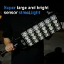 50W Outdoor Solar Street Light with Motion Sensor Light Sensor IPX4 Waterproof 3 Light Modes LED Floodlight