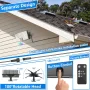 146LED Solar Flood Light with Motion Sensor Split Design 3 Modes Outdoor Security Lighting IP65 Waterproof Remote Control