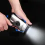 THORFIRE Hand Cranking Solar Powered Flashlight IPX6 Waterproof LED Flashlights Emergency Lights Dynamo Torch Ideal for Camping Outdoor Climbing Backpack Hiking