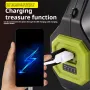 Bikight Solar Flashlight for Emergencies Search LED Solar Camping Lights Multifunctional Flashlight Power Bank