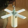 Rechargeable Four-Leaf Foldable Multifunctional Lamp Camping Lamp Portable Outdoor Emergency Lamp Power Bank