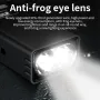Digital Power Display LED Keychain Light Portable Super Bright Magnetic Work Lamp Type-C USB Rechargeable Emergency Mini Torch