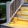 4Pack Outdoor Solar Lights Yard Lamp Landscape Decor Villa Balcony Garden Wall Step Lamps Stair Light