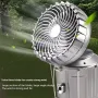 Tevorex Solar Portable Camping Lanterns Electric Fan Light Built-in Battery Solar Power Hanging Tent Rechargeable Outdoor Emergency Lamp with Fan