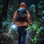 BIKIGHT 1000LM Mini Portable Magnetic Pocket LED Flashlight Side Light Strong Light Torch Three Light Sources Waterproof Work Flashlight