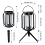 Solar Camping Lantern Portable 4-in-1 Outdoor LED Light With Tripod IPX4 Waterproof USB-C & Solar Powered Ambience