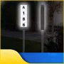 Outdoor Door Number Light Solar Powered Doorplate Light Double-sided Solar Ground Plug Waterproof LED Letter Number Plate Indicator Light