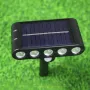 10W LED Solar Landscape Spotlight Outdoor IP55 Waterproof Adjustable 150° Angle 10W LED Auto On/Off Garden Pathway Lighting