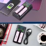 Astrolux® MC02 2 in1 USB Charging Mini Battery Charger Portable Mobile Phone Power Bank Current Optional Charger For 18650 21700 26650 Li-ion Battery
